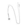 Image 1 : 14KT White Gold 0.25 ctw Diamond Pendant With Chain