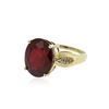 Image 2 : 14KT Yellow Gold 11.07 ctw Ruby and Diamond Ring