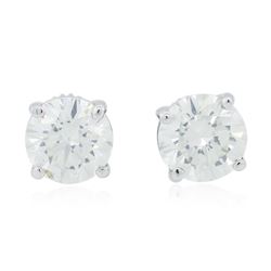 14KT White Gold 4.33 ctw Diamond Stud Earrings