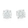 Image 1 : 14KT White Gold 4.33 ctw Diamond Stud Earrings