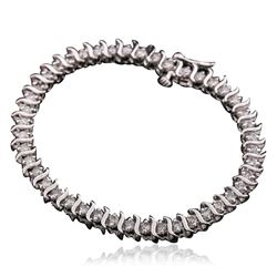 14KT White Gold 1.00 ctw Diamond Bracelet