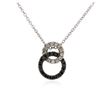 Image 1 : 10KT White Gold 0.35 ctw Diamond Pendant With Chain