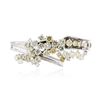 Image 1 : 14KT White Gold 13.56 ctw Diamond Bangle Bracelet
