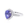 Image 2 : 14KT White Gold 3.07 ctw Tanzanite and Diamond Ring