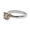 Image 2 : 14KT White Gold 1.20 ctw Round Brilliant Cut Diamond Solitaire Ring