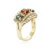 Image 3 : 14KT Yellow Gold 3.32 ctw Sapphire and Diamond Ring