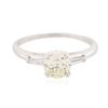 Image 1 : Platinum 1.19 ctw Diamond Ring