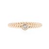 Image 1 : 14KT Rose Gold 0.09 ctw Diamond Ring