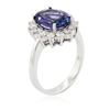 Image 3 : 14KT White Gold 3.73 ctw Tanzanite and Diamond Ring