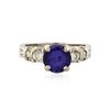 Image 1 : 14KT White Gold 2.15 ctw Tanzanite and Diamond Ring