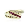 Image 1 : 14KT Yellow Gold 0.25 ctw Ruby and Diamond Ring