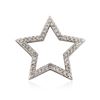 Image 1 : 14KT White Gold 0.50 ctw Diamond Pendant