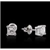 Image 2 : 14KT White Gold 1.52 ctw Diamond Solitaire Earrings