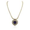 Image 2 : 14KT Yellow Gold 13.62 ctw Tanzanite and Diamond Necklace