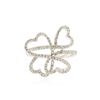 Image 1 : 18KT White Gold 0.57 ctw Diamond Ring
