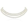 Image 1 : 14KT White Gold Pearl and Diamond Necklace