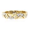 Image 1 : 18KT Yellow Gold 7.80 ctw Diamond Bracelet