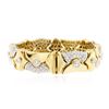 Image 2 : 18KT Yellow Gold 7.80 ctw Diamond Bracelet