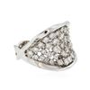 Image 2 : 14KT White Gold 1.40 ctw Diamond Ring
