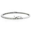 Image 2 : 14KT White Gold 2.30 ctw Diamond Bangle Bracelet