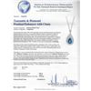 Image 3 : 14KT White Gold 9.64 ctw Tanzanite and Diamond Pendant With Chain