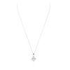 Image 2 : 14KT White Gold 0.54 ctw Diamond Pendant With Chain
