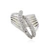 Image 1 : 14KT White Gold 0.50 ctw Diamond Ring
