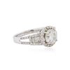 Image 2 : 18KT White Gold EGL INT Certified 2.33 ctw Diamond Ring