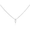 Image 2 : 14KT White Gold 0.49 ctw Diamond Solitaire Necklace