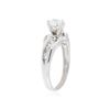 Image 3 : Platinum 0.60 ctw Diamond Ring