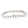 Image 2 : 14KT White Gold 6.98 ctw Diamond Tennis  Bracelet