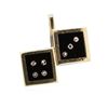 Image 1 : 14KT Yellow Gold 10.00 ctw Onyx and Diamond Pendant
