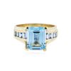 Image 1 : 14KT Yellow Gold 4.54 ctw Topaz Ring