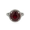 Image 1 : 18KT White Gold 6.45 ctw Ruby and Diamond Ring