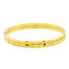 Image 1 : 22KT Yellow Gold Fancy Bangle Bracelet