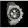 Image 1 : Gents Breitling Stainless Steel Super Avenger Diamond Wristwatch