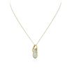 Image 1 : 14KT Yellow Gold 2.31 ctw Opal and Diamond Pendant With Chain
