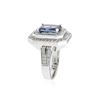 Image 3 : 14KT White Gold 2.74 ctw Tanzanite and Diamond Ring