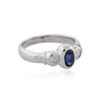 Image 2 : 14KT White Gold 1.00 ctw Sapphire and Diamond Ring