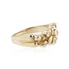 Image 2 : 14KT Yellow Gold 0.10 ctw Diamond Ring