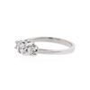 Image 2 : 14KT White Gold 0.52 ctw Diamond Ring