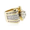 Image 2 : 18KT Yellow Gold 8.81 ctw Diamond Ring