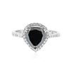 Image 1 : 14KT White Gold 2.62 ctw Black Diamond Ring