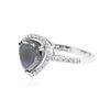 Image 2 : 14KT White Gold 2.62 ctw Black Diamond Ring