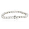 Image 2 : 14KT White Gold 7.89 ctw Diamond Tennis  Bracelet