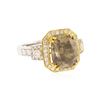 Image 2 : 14KT White Gold 5.80 ctw Fancy Brown Diamond Ring