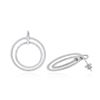 Image 2 : 14KT White Gold 0.85 ctw Diamond Earrings