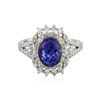 Image 1 : 14KT Two-Tone Gold 3.16 ctw Tanzanite and Diamond Ring