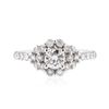 Image 1 : 14KT White Gold 1.06 ctw Diamond Ring