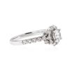 Image 2 : 14KT White Gold 1.06 ctw Diamond Ring